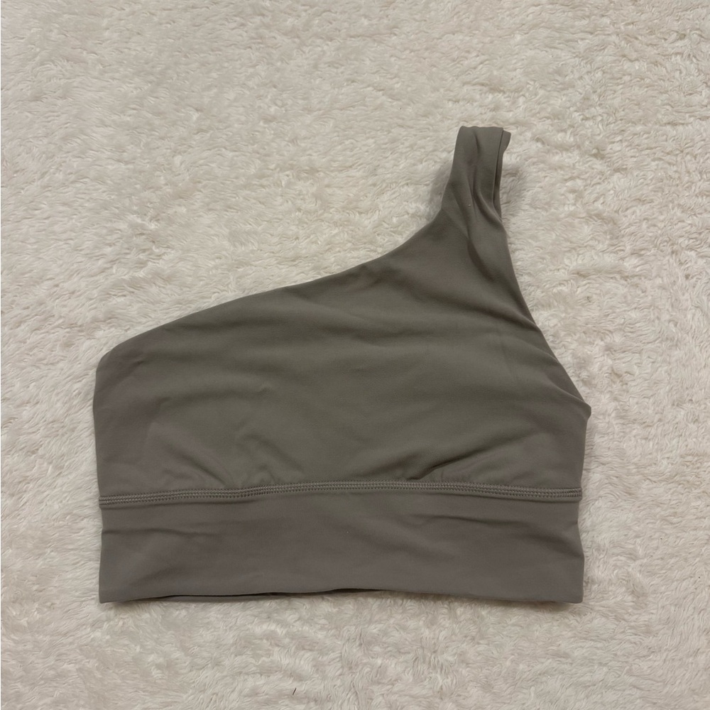 lululemon athletica One-Shoulder Bra in Taupe
